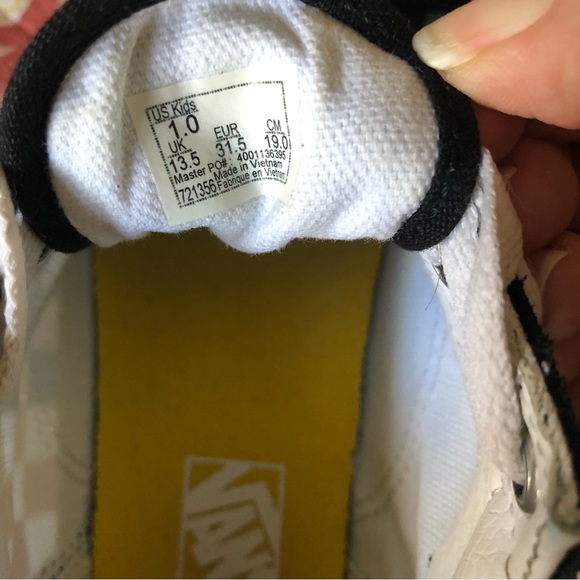 VANS Rainbow Check Old Skool Kids Size 1 - Picture 8 of 9